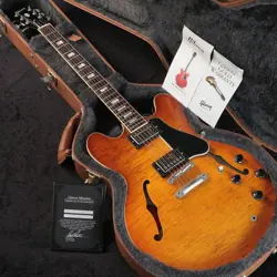 USED GIBSON MEMPHIS / ES-335 FIGURED FADED LIGHT BURST 2016 10896729 GUITAR