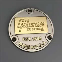 GUITAR TOGGLE SWITCH BACK PLATE FOR GIBSON CUSTOM LES PAUL EST. 1894 METAL GREY