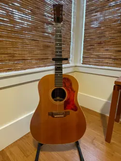 1966 GIBSON J50 ADJ DREADNAUGHT ACOUSTIC GUITAR NATURAL TOP