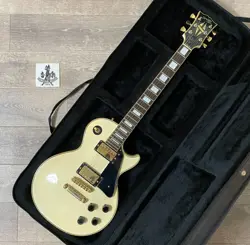 ORVILLE BY GIBSON ELECTRIC GUITAR LES PAUL CUSTOM WHITE MIJ WITH SEMI HC