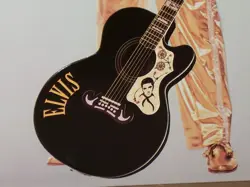 EPIPHONE -THE E IS FOR EXCELLENCE- GIBSON GUITAR OLD SIGN DATED '97-LOOKS UNUSED