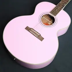 EPIPHONE INSPIRED BY GIBSON CUSTOM J-180 LS PINK S/N:24021500204 ACOUSTIC GUITAR