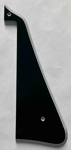 GUITAR PICKGUARD FOR GIBSON LES PAUL LP 1978 3-PICKUPS PROJECT 5 PLY BLACK