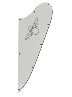 NEW 3 PLY WHITE FOR GIBSON FIREBIRD THUNDERBIRD BASS STYLE GUITAR PICKGUARD