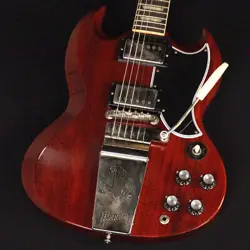 GIBSON CS / 1964 SG STANDARD REISSUE MAESTRO VIBROLA VOS CHERRY RED S/N:400194