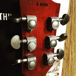 SET OF 6 AGED RELIC GROVER ROTOMATIC TUNERS, NICKEL, GIBSON LES PAUL, 59 PARTS