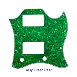 FOR US GIBSON SG  FULL FACE GUITAR PICKGUARD WITH PAF HUMBUCKER, GREEN PEARL