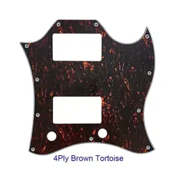 FOR US GIBSON SG  FULL FACE GUITAR PICKGUARD WITH PAF HUMBUCKER, BROWN TORTOISE1