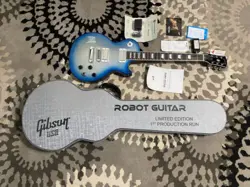 2007 GIBSON LIMITED EDITION LES PAUL ROBOT FIRST PRODUCTION RUN BLUE SILVERBURST