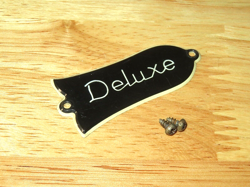 GIBSON 1976 BLACK 3 PLY LES PAUL DELUXE TRUSS ROD COVER