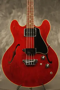 1966 GIBSON EB-2 HOLLOWBODY BASS CHERRY