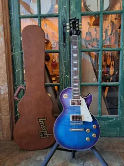 2023 GIBSON LES PAUL STANDARD '50S FIGURED TOP BLUEBERRY BURST GIBSON HARD CASE