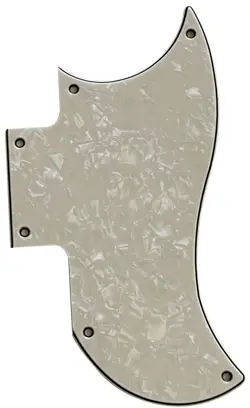 NEW FITS GIBSON SG 2018 OD MINI HUMBUCKERS GUITAR PICKGUARD,IVORY WHITE PEARL