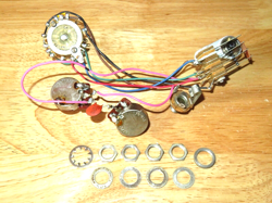 GIBSON 1975 NICKEL S 1 ELECTRONIC CONTROL POTS HARNESS