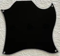 NEW GREAT-FOR FIT GIBSON SG BLANK FULL FACE STYLE GUITAR PICKGUARD 3 PLY BLACK