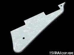* NEW WHITE PEARLOID PICKGUARD FOR GIBSON USA LES PAUL STANDARD GUITAR 3 PLY