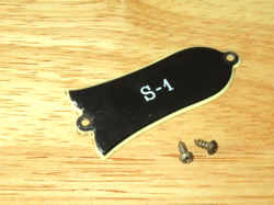 GIBSON 1975 BLACK 2 PLY  S 1 TRUSS ROD COVER
