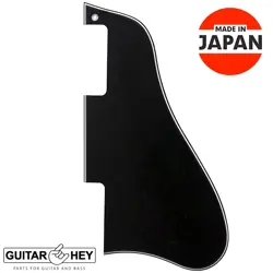 NEW PICKGUARD FOR GIBSON ES-335 STYLE GUITAR, SHORT - 3-PLY - BLACK