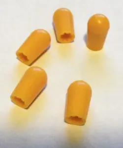 GENUINE SWITCHCRAFT USA  AMBER SWITCH TIP FOR GIBSON / FENDER TOGGLE 8/32 THREAD