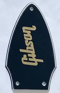 FOR GIBSON FLYING V TRUSS ROD COVER  DECAL GUITAR PICKGUARD,3 PLY BLACK