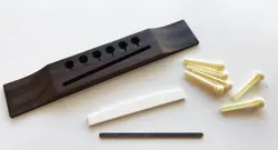 IRW BRIDGE KIT FOR GIBSON TYPE ACOUSTIC GUITAR IVOROID PINS 2 1/8