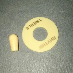 USA SELLER~GIBSON 8/32 CREAM SWITCH TIP & PLATE FOR GIBSON LES PAUL SWITCHCRAFT