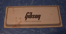 1980S GIBSON WARRANTY