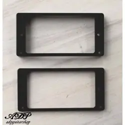2 FRAMES HUMBUCKER GIBSON LP BLACK PICKUP MOUNTING RING CURVED ALL PAUL MR-2B