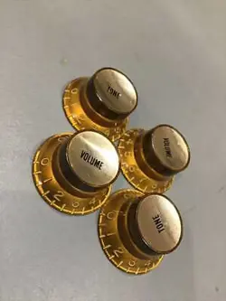 GIBSON GIBSON 1960 REFLECTOR KNOB VINTAGE GOLD X GOLD FREE SHIPPING FROM JAPAN