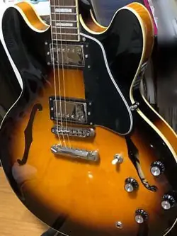 BURNY GIBSON ES TYPE SEMI-ACOUSTIC GUITAR #QY4IIS