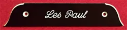 GIBSON SG GUITAR TENON COVER PLATE - LES PAUL - 2 PLY BLACK/WHITE