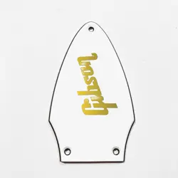 3 PLY WHITE TRUSS ROD COVER FOR GIBSON FLYING V   GOLD DECAL MADE IN USA