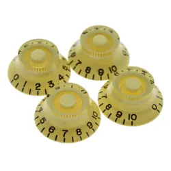 KAISH LP GUITAR BELL KNOBS 24 FINE SPLINES TOP HAT KNOBS FOR GIBSON LP CREAM