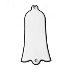 WHITE TRUSS ROD COVER 2-PLY FOR GIBSON LP, ES-335...