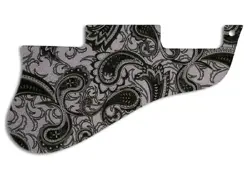 NEW PICKGUARD FOR GIBSON ES-335 SHORT - BLACK & SILVER PAISLEY