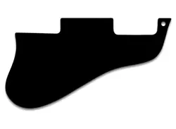 NEW - PICKGUARD FOR GIBSON ES-335 SHORT - 1-PLY BLACK
