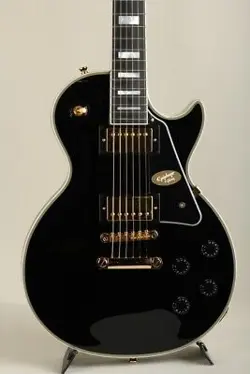 EPIPHONE INSPIRED BY GIBSON CUSTOM LES PAUL CUSTOM EBONY SN 24081522440