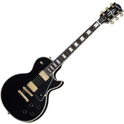 EPIPHONE INSPIRED BY GIBSON CUSTOM LES PAUL CUSTOM EBONY #GG9PD