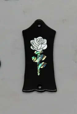 TRUSS ROD COVER WITH WHITE ROSE INLAY 02 WILL FIT GIBSON
