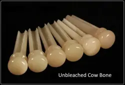MUSICIANATHEART UNBLEACHED BONE BRIDGE PIN SET GIBSON ACOUSTIC GUITAR