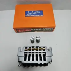 SCHALLER 456 GIBSON LP & SG STYLE FINE TUNING BRIDGE & TAILPIECE - CHROME W BOX