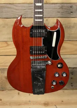 GIBSON SG STANDARD '61 MAESTRO VIBROLA ELECTRIC GUITAR VINTAGE CHERRY W/ CASE 