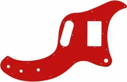 WD CUSTOM PICKGUARD FOR GIBSON MARAUDER #07 RED/WHITE/RED