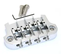 HIPSHOT CHROME SUPERTONE 3-POINT BRIDGE FOR GIBSON® EPIPHONE® BASS 5G400C