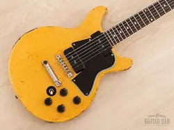 1959 GIBSON LES PAUL SPECIAL DOUBLE CUT VINTAGE GUITAR TV YELLOW W/ CASE