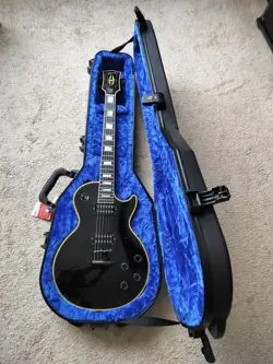 GIBSON - KIRK HAMMETT 1989 LES PAUL CUSTOM EBONY - DEFECT