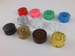 SPEED DIAL KNOBS FOR GIBSON EPIPHONE STYLE ELECTRIC GUITARS 11 COLOURS