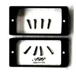 2 FRAMES MICRO HUMBUCKER GIBSON LP BLACK CURVED  8 SCREWS