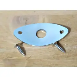 JACK PLATE CHROME CAT'S EYE FOR GIBSON