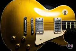 GIBSON CUSTOM SHOP HISTORIC COLLECTION 1957 LES PAUL REISSUE LPR-7 GOLD TOP SLIM